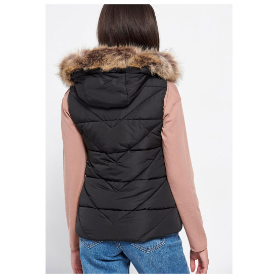 Funky Buddha Γυναικείο αμάνικο μπουφάν